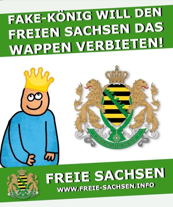 Fake-König will Wappen verbieten