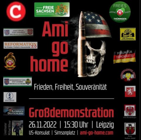 Ami go home - Demo in Leipzig