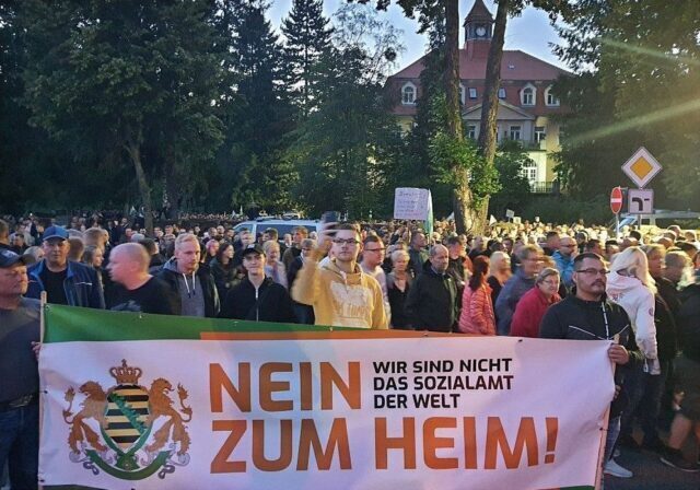 Berggießhübel Protest FREIE SACHSEN