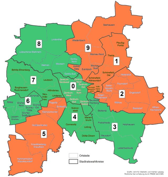 Leipzig Wahlkreise