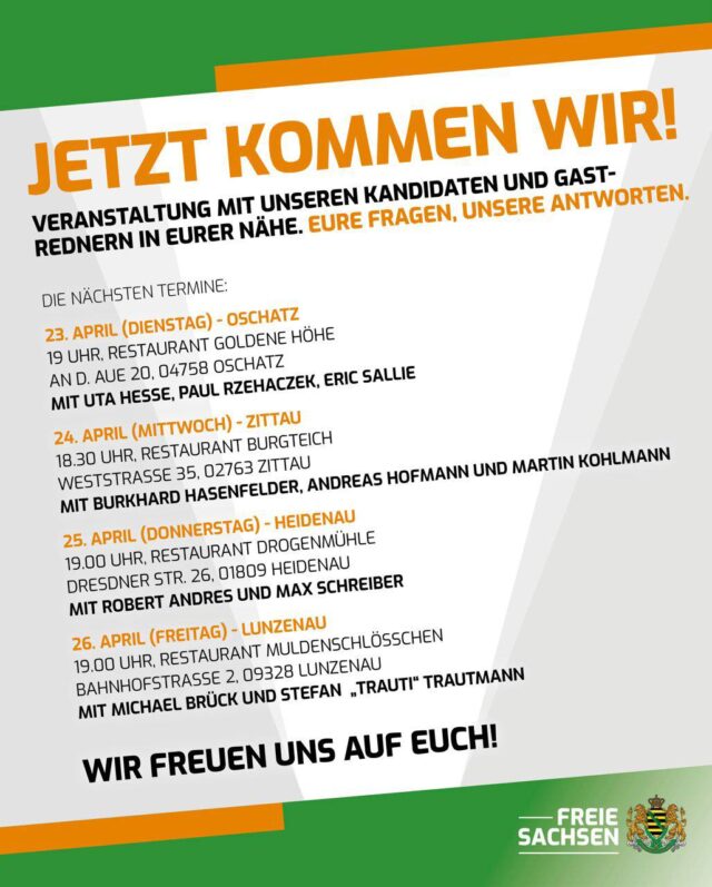 Jetzt kommen wir!