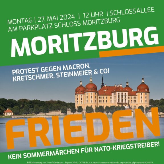 Macron-Protest Moritzburg