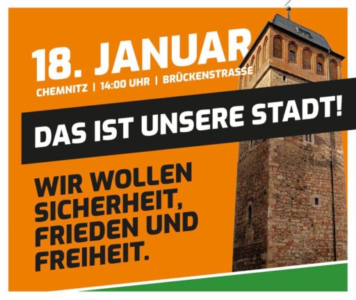 Januar: Demonstration zur Kulturhauptstadt-Eröffnung in Chemnitz!