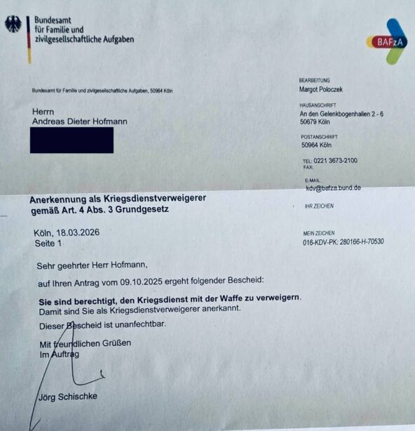 Kriegsdienstverweigerung