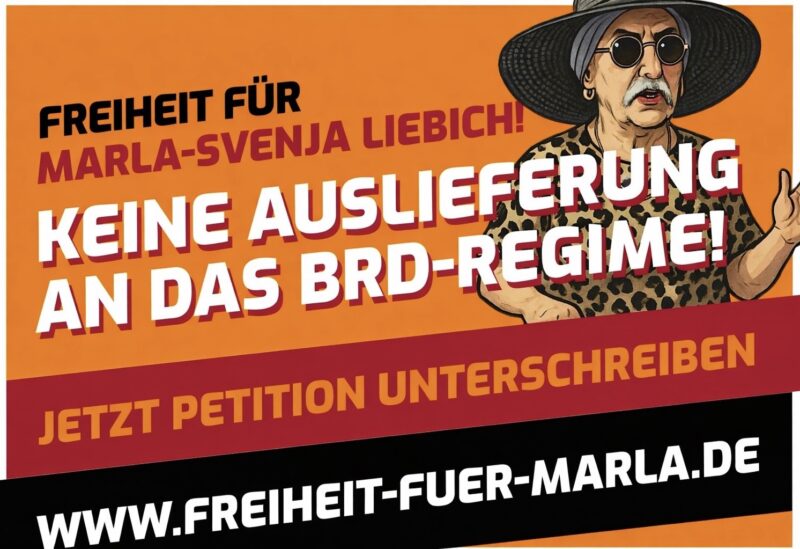 Freiheit für Marla-Svenja Liebich! Keine Auslieferung an das BRD-Regime!